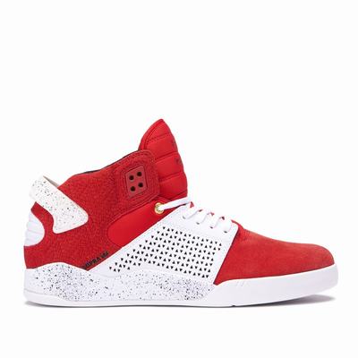 Férfi Supra SKYTOP III Magasszárú Cipő HU428139 Piros/Fehér